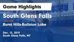 South Glens Falls  vs Burnt Hills-Ballston Lake  Game Highlights - Dec. 13, 2019