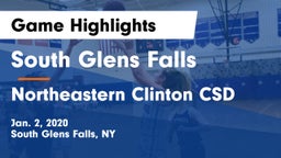 South Glens Falls  vs Northeastern Clinton CSD Game Highlights - Jan. 2, 2020