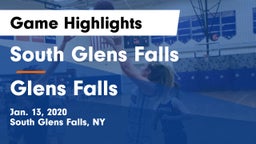 South Glens Falls  vs Glens Falls  Game Highlights - Jan. 13, 2020