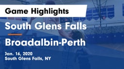 South Glens Falls  vs Broadalbin-Perth  Game Highlights - Jan. 16, 2020