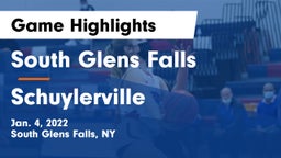 South Glens Falls  vs Schuylerville  Game Highlights - Jan. 4, 2022