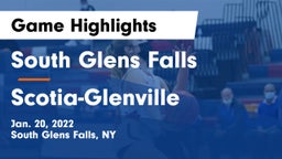 South Glens Falls  vs Scotia-Glenville  Game Highlights - Jan. 20, 2022