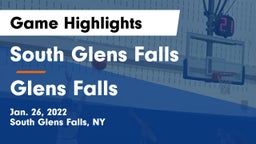 South Glens Falls  vs Glens Falls  Game Highlights - Jan. 26, 2022