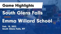 South Glens Falls  vs Emma Willard School Game Highlights - Feb. 18, 2022