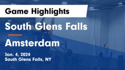 South Glens Falls  vs Amsterdam  Game Highlights - Jan. 4, 2024