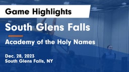 South Glens Falls  vs Academy of the Holy Names  Game Highlights - Dec. 28, 2023
