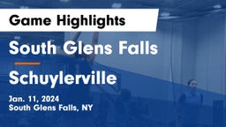 South Glens Falls  vs Schuylerville  Game Highlights - Jan. 11, 2024