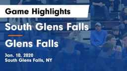 South Glens Falls  vs Glens Falls  Game Highlights - Jan. 10, 2020