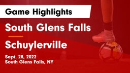 South Glens Falls  vs Schuylerville  Game Highlights - Sept. 28, 2022