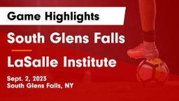 South Glens Falls  vs LaSalle Institute  Game Highlights - Sept. 2, 2023