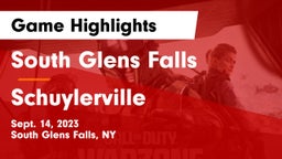South Glens Falls  vs Schuylerville  Game Highlights - Sept. 14, 2023