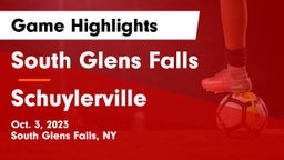 South Glens Falls  vs Schuylerville  Game Highlights - Oct. 3, 2023