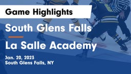 South Glens Falls  vs La Salle Academy Game Highlights - Jan. 20, 2023