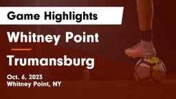 Whitney Point  vs Trumansburg  Game Highlights - Oct. 6, 2023