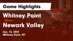 Whitney Point  vs Newark Valley  Game Highlights - Jan. 13, 2023