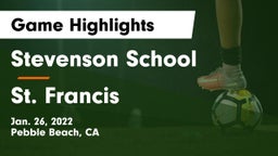 Stevenson School vs St. Francis Game Highlights - Jan. 26, 2022