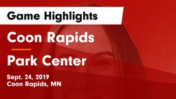 Coon Rapids  vs Park Center Game Highlights - Sept. 24, 2019