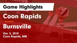 Coon Rapids  vs Burnsville  Game Highlights - Oct. 5, 2019