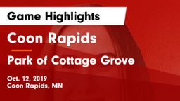 Coon Rapids  vs Park of Cottage Grove Game Highlights - Oct. 12, 2019
