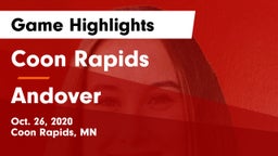 Coon Rapids  vs Andover  Game Highlights - Oct. 26, 2020