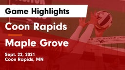 Coon Rapids  vs Maple Grove  Game Highlights - Sept. 22, 2021