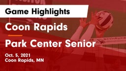 Coon Rapids  vs Park Center Senior  Game Highlights - Oct. 5, 2021