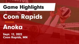 Coon Rapids  vs Anoka  Game Highlights - Sept. 12, 2022