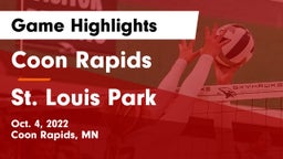 Coon Rapids  vs St. Louis Park  Game Highlights - Oct. 4, 2022