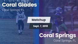 Matchup: Coral Glades High vs. Coral Springs  2018