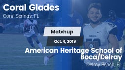 Matchup: Coral Glades High vs. American Heritage School of Boca/Delray 2019