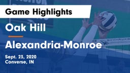 Oak Hill  vs Alexandria-Monroe  Game Highlights - Sept. 23, 2020
