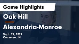 Oak Hill  vs Alexandria-Monroe  Game Highlights - Sept. 22, 2021