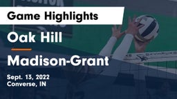 Oak Hill  vs Madison-Grant  Game Highlights - Sept. 13, 2022