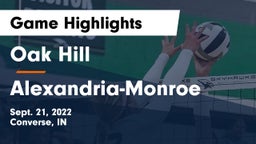 Oak Hill  vs Alexandria-Monroe  Game Highlights - Sept. 21, 2022
