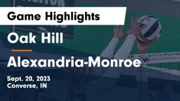 Oak Hill  vs Alexandria-Monroe  Game Highlights - Sept. 20, 2023