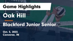 Oak Hill  vs Blackford Junior Senior  Game Highlights - Oct. 5, 2023