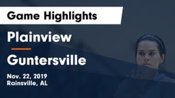 Plainview  vs Guntersville  Game Highlights - Nov. 22, 2019