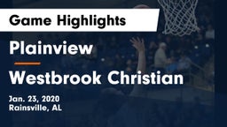 Plainview  vs Westbrook Christian  Game Highlights - Jan. 23, 2020