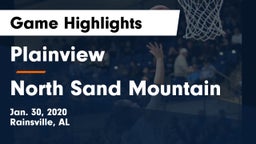 Plainview  vs North Sand Mountain  Game Highlights - Jan. 30, 2020