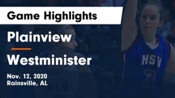 Plainview  vs Westminister Game Highlights - Nov. 12, 2020