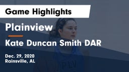 Plainview  vs Kate Duncan Smith DAR  Game Highlights - Dec. 29, 2020