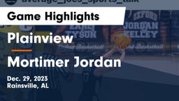 Plainview  vs Mortimer Jordan  Game Highlights - Dec. 29, 2023