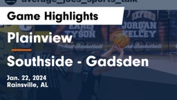 Plainview  vs Southside  - Gadsden Game Highlights - Jan. 22, 2024