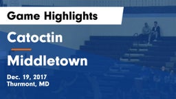 Catoctin  vs Middletown  Game Highlights - Dec. 19, 2017