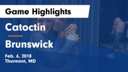 Catoctin  vs Brunswick  Game Highlights - Feb. 6, 2018