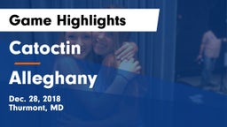 Catoctin  vs Alleghany  Game Highlights - Dec. 28, 2018