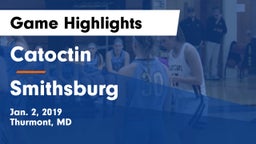 Catoctin  vs Smithsburg  Game Highlights - Jan. 2, 2019