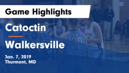 Catoctin  vs Walkersville  Game Highlights - Jan. 7, 2019