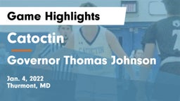 Catoctin  vs Governor Thomas Johnson  Game Highlights - Jan. 4, 2022