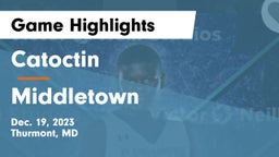 Catoctin  vs Middletown  Game Highlights - Dec. 19, 2023